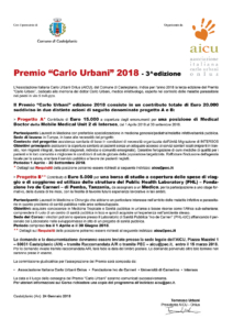 Premio Carlo Urbani 2018